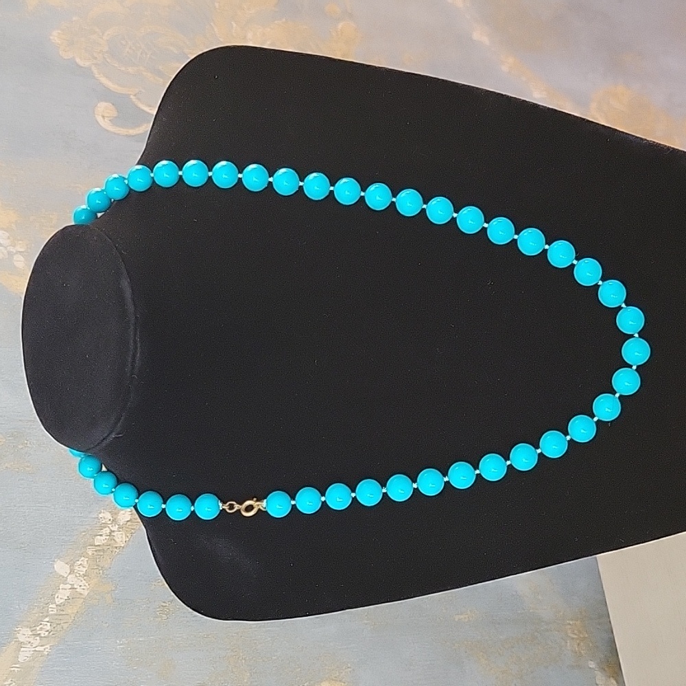 Blue  Beaded Necklace